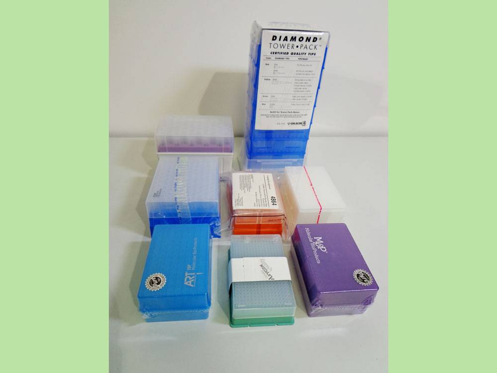 Various Pipette Tips, total 100 Cartons.